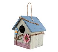 BESTonZON Décoration De Jardin à L'extérieur Oiseau Perroquet Maison Décoration Oiseaux Suspendus Nid Ornements Cour Naturel Camarades Imbrication Maison De Perroquet en Bois Vert