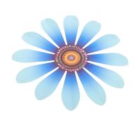 BESTonZON décoration murale fleur en fer forgé art mural pour vignes décoration de jardin faux artisanat de jardin en métal sculptures murales décoration suspendue le fer Ciel bleu