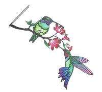 BESTonZON Décoration Murale Oiseaux Métal Fer Forgé Sur Branche Art De Jardin Résistant Extérieur Intérieur Ornement Vivant Pour Balcon Patio