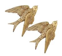 BESTonZON Décorations Murales Résistant la Déformation la Décoloration en Résine Hirondelle 2 Pièces Design Unique D'hirondelle Artisanat Délicat pour Intérieur et Maison