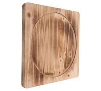 BESTonZON Dessous de Plat en Bois Résistant à la Chaleur 28 X 28 CM Socle Isolant Antidérapant pour Barbecue Poêle à Bois et Cuisson en Plein Air Tapis Robuste et Portable pour Protection