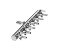 BESTonZON Distributeur Air Aquarium Acier Inoxydable Voies Levier de Contrôle de Débit Séparateur Pompe Air Réglable pour Aquariophilie