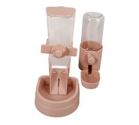 BESTonZON Distributeur Automatique pour Animaux avec Fontaine Suspendue Distributeur Eau et Nourriture pour Chat Chiot et Animal Bouteille Eau Pratique Installation Facile et Débordement