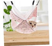BESTonZON Double Layers Hanging Pet Hammock for Small Animals Durable Comfortable Cat and Small Pet Sleeping Bed Indoor Cage Accessory for Hamsters Rabbits Ferrets and Chinchillas