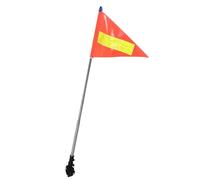BESTonZON Drapeau Facile à Installer de Sécurité en Polyester pour Kayak et Canoë avec Support Inox Visibilité Améliorée pour Sorties Nocturnes et Explorations en Petit Bateau
