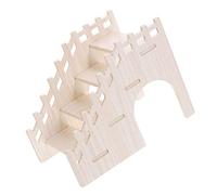 BESTonZON Échelle d'escalade en Bois pour Hamster Et Chinchilla, Jouet Naturel De Grand Format, Plateforme Sécurisée Lisse, Adapté Cage Et Habitat Petits Animaux, pour Petits Rongeurs Actifs