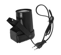 BESTonZON Éclairage de scène Lumières de scène pour la performance en direct Plat intérieur miniature LED Plastique Noir