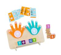 BESTonZON Éducatif Montessori pour Apprentissage des Chiffres et Calculs Planche de Comptage Jeu Éducatif Préscolaire pour Garçon Fille Ans