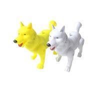 BESTonZON Électrique Chien Lumineux Musical en ABS Modèle de Lévrier Petite Taille Couleurs Aléatoires Blanc ou Jaune Éducatif pour Garçon et Filles Développement Couleur Aléatoire