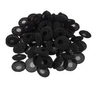 BESTonZON Embouts d'écouteurs en Mousse Noire 100 pièces, faciles à remplacer, pour Usage Quotidien avec Oreillettes à Coussinets