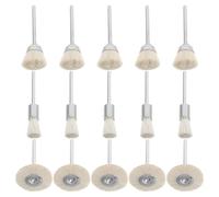 BESTonZON Ensemble de 15 Brosses de Polissage Rotatives en Laine pour Perceuse Électrique Kit de Roues à Polir 3 Tailles Brosses de Nettoyage Polyvalentes pour Bijoux Jade Sculpture