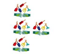 BESTonZON Ensemble De 4 Outils De Jardinage pour Enfants Outils De Jardinage Truelle À Main Robuste Truelles De Jardinage Kit De Creusement De Jardinage Truelle De Jardin Outils À
