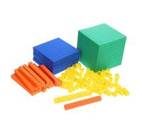 BESTonZON Ensemble de Blocs Mathématiques en Mousse Eva pour L'école Primaire, Matériel Pédagogique pour Garçon et Filles, Cubes d'apprentissage pour Explorer et Résoudre des Problèmes