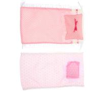 BESTonZON Ensemble Literie Miniature Maison de Poupée 2 Pièces Drap Housse et Oreiller Miniatures Accessoires Déco Chambre Poupée pour Décoration et Aménagement Intérieur