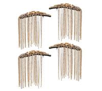 BESTonZON Épaulettes à Pompons Dorées Broche 2 Paires Accessoires D’Uniforme Féminin Décorations à Franges pour Costumes Cosplay Bijoux pour Vêtements Élégants
