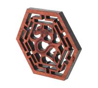 BESTonZON Erhu Sound Window Standard Hexagonal Redwood Frame String Chinese Violin Parts For Enhanced Resonance And Durable Musical Instrument Replacement