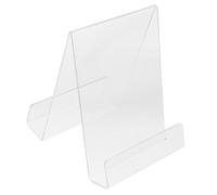 BESTonZON Étagère à Livres en Acrylique Transparent, Double Face Grand Format A5, Porte-livres de Bureau Polyvalent pour Rangement et Présentation, Support D’album Cartes, pour Bureau
