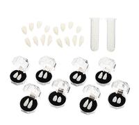 BESTonZON Fausse Dent de Vampire 16 Pièces Abs pour Cosplay Fête Halloween