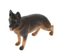 BESTonZON Figurine de Berger Allemand en Plastique Réaliste pour Bureau | Décor de Table, Jeu Intérieur, Format 4,5x3,2 Pouces, Présent pour Amateurs de Chiens