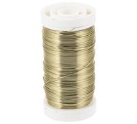 BESTonZON Fil de Fer Galvanisé Doré Flexible 1 Rouleau 15 MM X 50 M pour Attaches Jardin Fil de Fer Floral pour Compositions Lien de Fixation pour Plantes Grimpantes et Bricolage Jardin