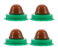 BESTonZON Friandises pour Chatons à l'herbe à Chat Naturelle Sucettes Comestibles Stimulantes 4 Pcs Friandises Apaisantes pour Lécher Chat Jeu Interactif Intérieur