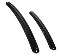 BESTonZON Garde-Boue de Vélo de Route en Plastique Noir, Ensemble Fixation Rapide, Protection Anti-éclaboussures Réglable pour Vélo de 26 à 28 Pouces