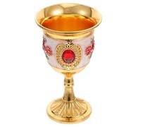 BESTonZON Gobelet à Vin Rétro en Alliage de Zinc et Cuivre, Petit Verre Élégant pour Utilisation Domestique et Bars, Style Européen Unique et Décoration Maison