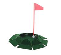 BESTonZON Golf Putting Practice Cup Set with Magnetic Flag Flocked Metal Training Aid for Indoor Outdoor Office Compact Golf Putting Tool
