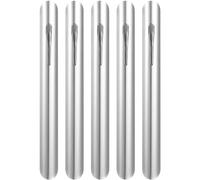 BESTonZON Grattoir À Miettes en Acier Inoxydable Lot De 5 - Ramasse-Miettes De Table Compact pour Restaurant avec Clip De Poignée Pratique - Outil De Nettoyage Léger pour Serveurs Et Barmen