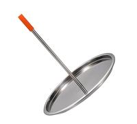 BESTonZON Grille De Barbecue en Acier Inoxydable Support Et Plat De Récupération pour Poulet Grillé en Extérieur, pour Camping, Cuisson, Solide, Multifonction, Capuchon Couleur Aléatoire