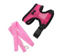 BESTonZON Harnais Poulet Ajustable avec Laisse Gilet Respirant Confortable pour Petites Poules Poulets et Canards Harnais de Traction et Pratique Rose