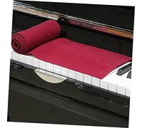 BESTonZON Housse de Protection Poussière pour Clavier de Piano Rouge Doux et Lisse Adapté Aux Pianos Droits à Queue et Numériques Accessoire de Soin et Décoration