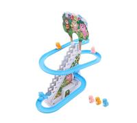 BESTonZON Jeu de Piste Électrique avec Ours Miniatures Escalade Lumineux et Musical pour Garçon Fille Cadeau Anniversaire Éducatif avec Lumière LED et Musique Ensemble Interactif pour