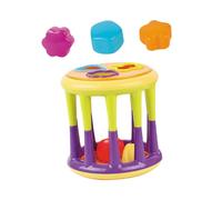 BESTonZON Jouet à Empiler Coloré pour Bébé en Plastique Cylindre Sensation Spatiale 3d et Sécurité Mains pour Activité Éducative et Jeu D'association