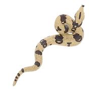 BESTonZON Jouet boa Constrictor Jouets pour Enfants Jouet de Serpent à Sonnette Jouets d'animaux éducatif Animaux modèle de Figure Serpent Accessoire Farce Plastique Beige