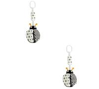 BESTonZON Jouet De Bébé 2 Pièces carillons éoliens animaux noir et blanc joli jouet nouveau-né jouets adorable pendentif jouet d'éducation préscolaire chariot de bébé copier nouveau née
