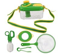 BESTonZON Jouets d'exploration d'insectes en Plein air : Jouets d'extérieur pour Enfants avec Attrape-Insectes et Habitat en Filet à avec visionneuse grossissante, Pince à épiler et loupe