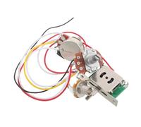 BESTonZON Kit de Câblage Guitare Électrique avec Potentiomètre et Sélecteur Positions Transmission Stable Du Signal Compatible avec Divers Équipements Audio