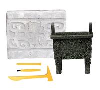 BESTonZON Kit de Creusement en Bronze pour Garçon et Filles Outil Éducatif Jouet d'Excavation Taille Exploration Scientifique Activité Manuelle Ensemble Complet