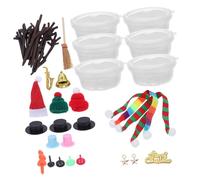 BESTonZON Kit De Fabrication De Bonhomme pour Garçon Fille Kit Pâte Polymère Accessoires pour Bonhomme De Argile Accessoires pour De Bricolage De