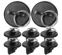 BESTonZON Kit d'Embouts en Plastique Noir pour Store Enrouleur 8pcs Tendeurs Élastiques pour Fixation et Protection des Cordes Intérieur et Extérieur