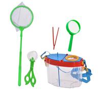 BESTonZON Kit Dobservation Insectes pour Garçon Fille avec Filet Attrape Insectes Boîte Transparente Dexploration Extérieure Scientifique Éducatif pour Garçons et Filles de Nature