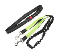 BESTonZON Laisse de Course Réfléchissante pour Chien Moyen Ceinture de Multi-Fonctionnelle pour Promenade Laisse Canicross Sécurisée avec Couture Lumineuse pour Activités Extérieures