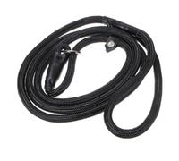 BESTonZON Laisse de Dressage Nylon Ajustable pour Chien Boucle Corde de Traction Noire Collier Polyvalent pour Promenade et Entraînement