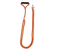 BESTonZON Laisse Double Tête Tressée Résistante pour Chien Laisse de Dressage Confortable et Durable Corde de Traction Sécurisée pour Animaux Rouge et Jaune