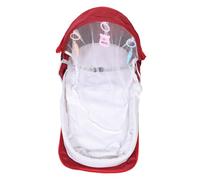BESTonZON Lit De Voyage Pliable Pour Garçon Fille Avec Moustiquaire Et Auvent Berceau Portable Maille De Transport Pour Activités Extérieur Couleur Rouge