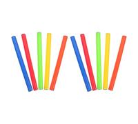 BESTonZON Lot de 10 Bâtons de Relais de Course en Plastique Léger, Surface Antidérapante, Couleurs Éclatantes, Taille Standard pour Entraînement et Compétitions Scolaires