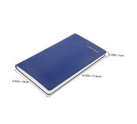 BESTonZON Lot de 10 Carnets de Suivi Budgétaire A6 en PU Bleu Bloc-Notes de Planification Budgétaire pour Finances Personnelles et Professionnelles Organiseur Budget Pratique pour Gestion