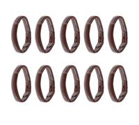 BESTonZON Lot de 10 Créoles de Montre en Cuir Véritable 20Mm Résistantes à L'Usure Anneaux de Remplacement Mobiles pour Bracelet de Montre Accessoires Pratiques pour Réparation et