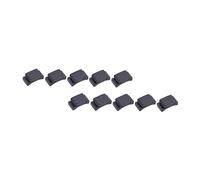 BESTonZON Lot de 10 Pinces Porte-médiators en Caoutchouc Noir pour Guitare, Accessoires Compacts pour Fixation De Médiators, Support Pratique pour Guitaristes, Usage Facile Et Peu Encombrant